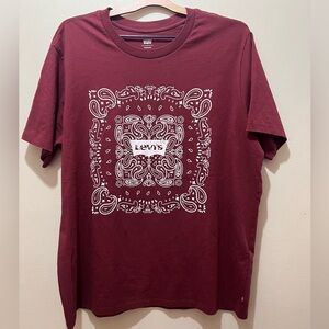 Levi's Mens XL Graphic T-Shirt Chocolate Truffle